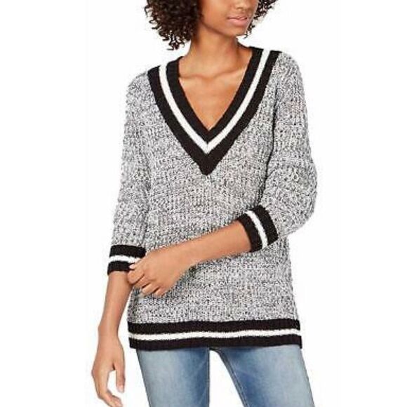 Tilley full tilt women deep v neck sweater xlarge knit hegry over size pullover - Picture 3 of 8